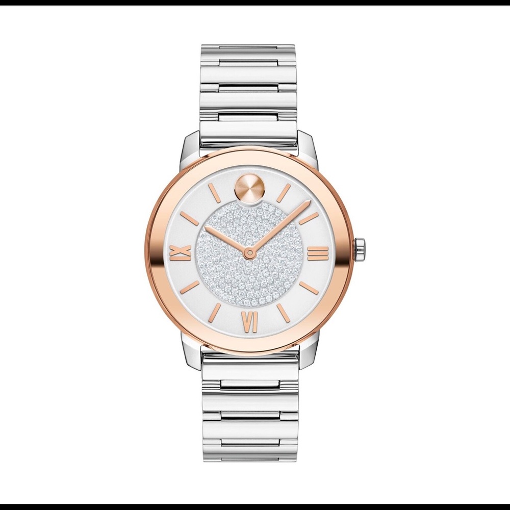 Movado Bold Trend Crystal Quartz Dial Ladies Watch
